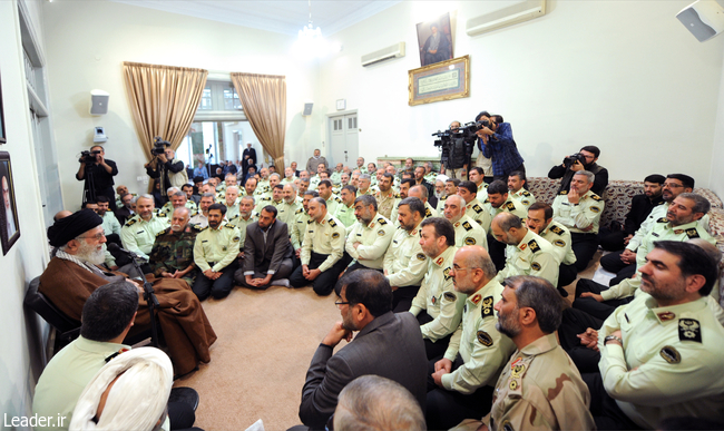 دیدار رهبری با نیروی انتظامی